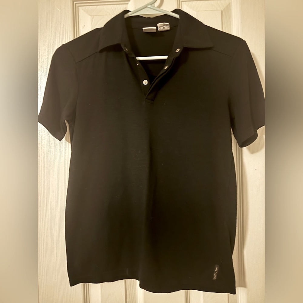 Women’s Black Polo. Armani Exchange. XS.